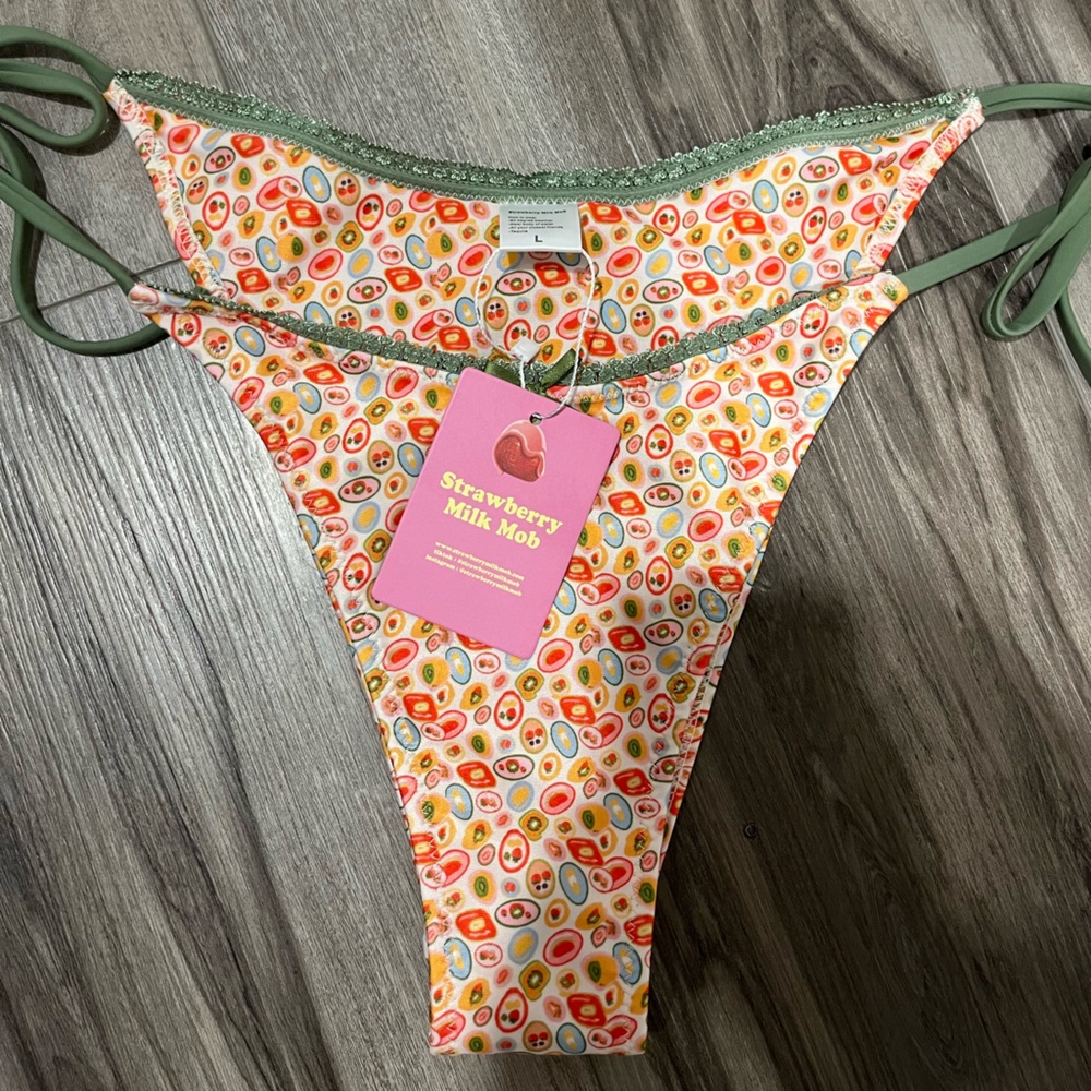Strawberry Milk Mob Bikini Bottom